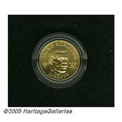 1997-W G$5 Jackie Robinson Gold Five Dollar MS68 