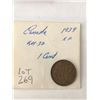 Image 1 : 1939 Canada 1 Cent Extra Fine Grade