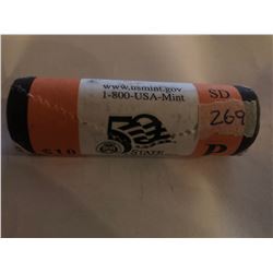 10 Dollar US Mint Roll South Daota P State Quarters