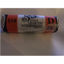 10 Dollar US Mint Roll Idaho D State Quarters