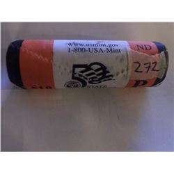 10 Dollar US Mint Roll North Dakota P State Quarters