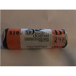 10 Dollar US Mint Roll Iowa D State Quarters