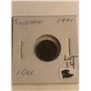Image 1 : 1901 Sweden 1 Ore Coin Nice Early Coin