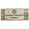 Image 1 : 1864 $2 CONFEDERATE NOTE
