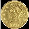 Image 1 : 1849 $5 MOFFAT & CO GOLD NGC AU 50