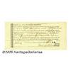 Image 1 : 1852 Slave Bill of Sale, L. C. Robards, Fayette, 