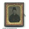 Image 1 : Cased 1/9th Plate Ferrotype of Pvt. John Webb Han
