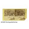 Image 1 : An Interesting Stereoview Showing a Street View o
