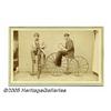 Image 1 : Carte de Visite of Two Men on Velocipedes In 1865