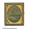 Image 1 : 1/6th Plate Ambrotype Deathbed Photograph In the 