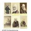 Image 1 : Eleven CDVs of Authors -- Men and One Woman of Le