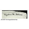 Image 2 : Lyndon B. Johnson's Personalized White Linen Hand
