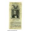Image 1 : Extremely Rare and Important John Tyler Silk Ribb