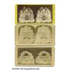 Image 1 : Three Early Abraham Lincoln Stereoview Cards One 