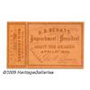 Image 1 : Highly Popular Ticket to Andrew Johnson's 1868 Im