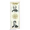 Image 1 : Beautiful, Mint 1868 Jugate Paper Ribbon for Hora