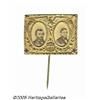 Image 1 : Ornate Grant and Colfax Cardboard Jugate Stickpin