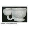Image 1 : Rare and Unusual Garfield Milkglass Shaving Cup I