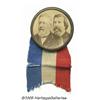 Image 1 : Fine 1884 James Blaine and John Logan Jugate Pin 