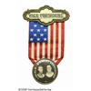 Image 1 : Most Unusual William McKinley Badge with Abraham 