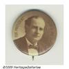 Image 1 : Bold William Jennings Bryan Button in Sepia This 