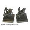 Image 1 : Extremely Unusual Bronze Book Ends of Theodore Ro