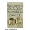 Image 1 : Two Woodrow Wilson Oval Celluloid Pinbacks This u