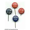 Image 1 : Group Lot of Four Tiny James Cox Buttons James M.