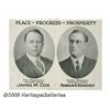 Image 1 : Key 1920 Cox and Roosevelt Jugate Poster For thos