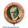 Image 1 : Very Rare 1920 Coolidge for Vice President 1 1/4"