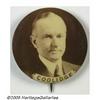 Image 1 : Rare Large 1 3/4" Coolidge Button This design com