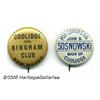Image 1 : Two Rare Coolidge "Coat-tail" Buttons One a 7/8" 