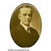 Image 1 : Extremely Rare Large Calvin Coolidge Oval Pin Lis