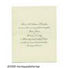 Image 1 : Very Rare Engraved Invitation to Calvin Coolidge'
