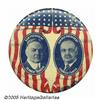 Image 1 : Impressive 2 1/4" Herbert Hoover - Charles Curtis