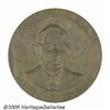 Image 1 : Rare Large Harry Truman Bronze Medallion, Signed 