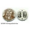 Image 1 : Two Key 1940s Jugate Buttons 1 1/4" 1948 Harry Tr