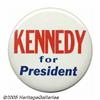 Image 1 : Very Tough 3 1/2" 1960 John F. Kennedy Word Butto