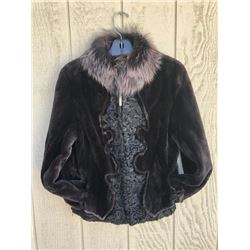 Walnut Sheared Beaver Jacket