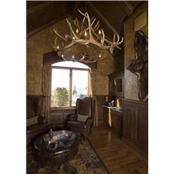 12-light elk antler chandelier