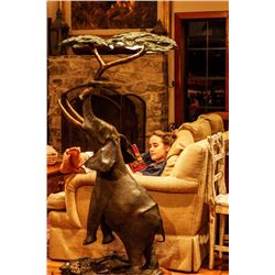 Elephant Lamp Sculpture