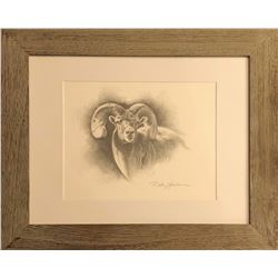 Dallen Lambson Orginal Graphite Bighorn Sheep