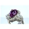 Image 1 : 6.4 Carat Pink Sapphire and Diamond Ring