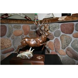 David A. Arthur Memorial Mule Deer Bronze by Dennis Jones