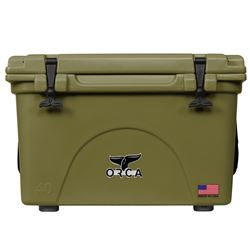 Orca Cooler - 40qt Green Cooler - SCI Logo