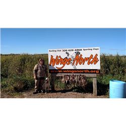 20 Bird Pheasant hunt and sporting clays for 4 people, Donated By Wings North