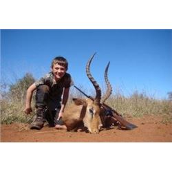 8 day South Africa 2 hunters 2 observeres includes 2 blue wildebeast, 2 impala, 2 blesbuck Donated b