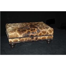 Michigan – Giraffe Hide Ottoman
