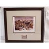 Image 1 : Mule Deer Framed Print with Stamp - 1998