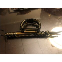 Custom made paracord survival  Bracelet and Key Chain